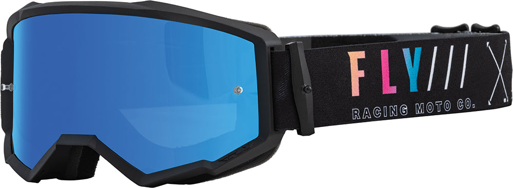 Fly Racing Zone S.E. MX Goggles Avenger Black / Sunset / Mirror Lens FREE 1 YEAR Returns, FREE UK Delivery | ThrottleChimp