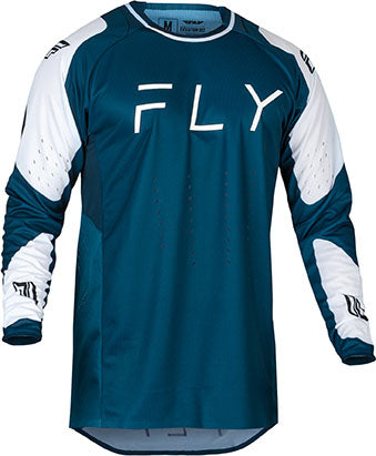 Fly Racing Evolution MX Jersey Navy / White FREE 1 YEAR Returns, FREE UK Delivery | ThrottleChimp