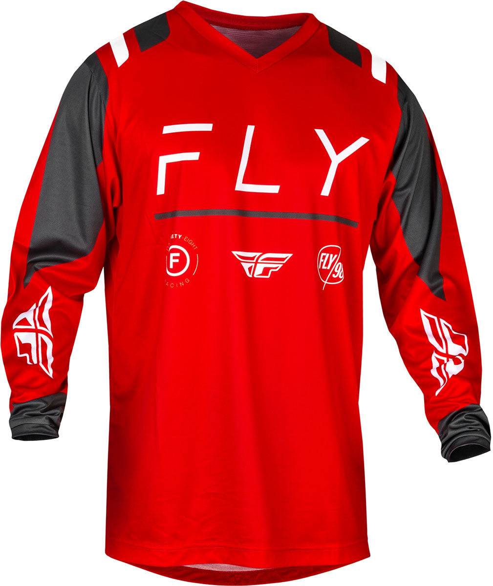 Fly Racing F-16 MX Jersey Red / Charcoal FREE 1 YEAR Returns, FREE UK Delivery | ThrottleChimp