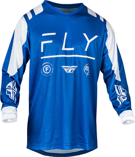 Fly Racing F-16 MX Jersey Blue / White FREE 1 YEAR Returns, FREE UK Delivery | ThrottleChimp