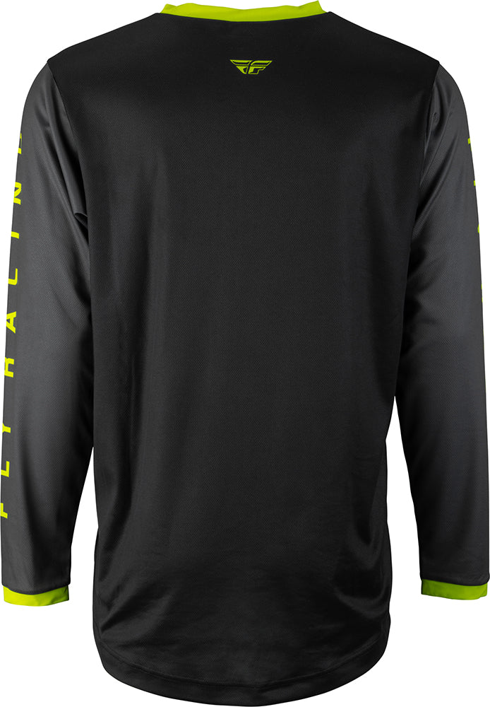 Fly Racing F-16 MX Jersey Black / Grey / Hi-Vis  FREE 1 YEAR Returns, FREE UK Delivery | ThrottleChimp