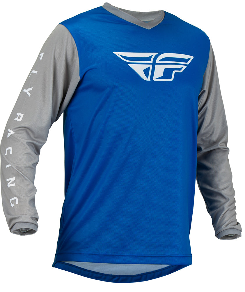 Fly Racing F-16 MX Jersey Blue / Grey FREE 1 YEAR Returns, FREE UK Delivery | ThrottleChimp