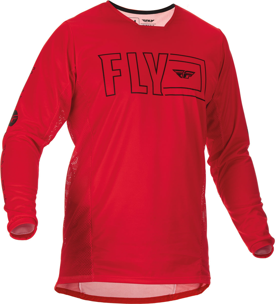 Fly Racing Kinetic Fuel MX Jersey  Red / Black FREE 1 YEAR Returns, FREE UK Delivery | ThrottleChimp