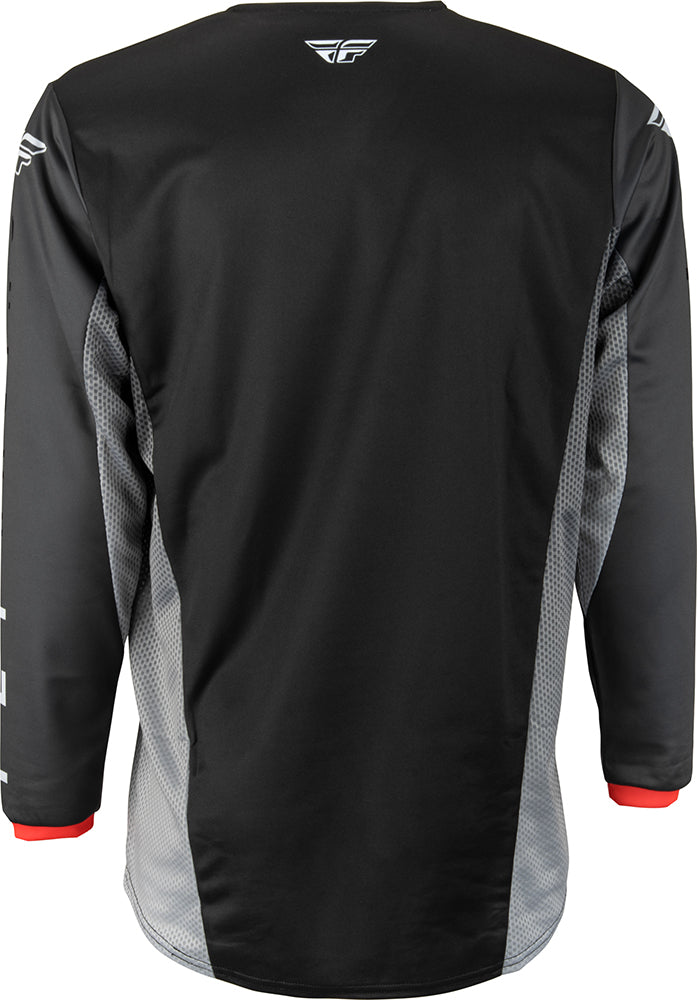 Fly Racing Kinetic Kore MX Jersey Black / Grey  FREE 1 YEAR Returns, FREE UK Delivery | ThrottleChimp