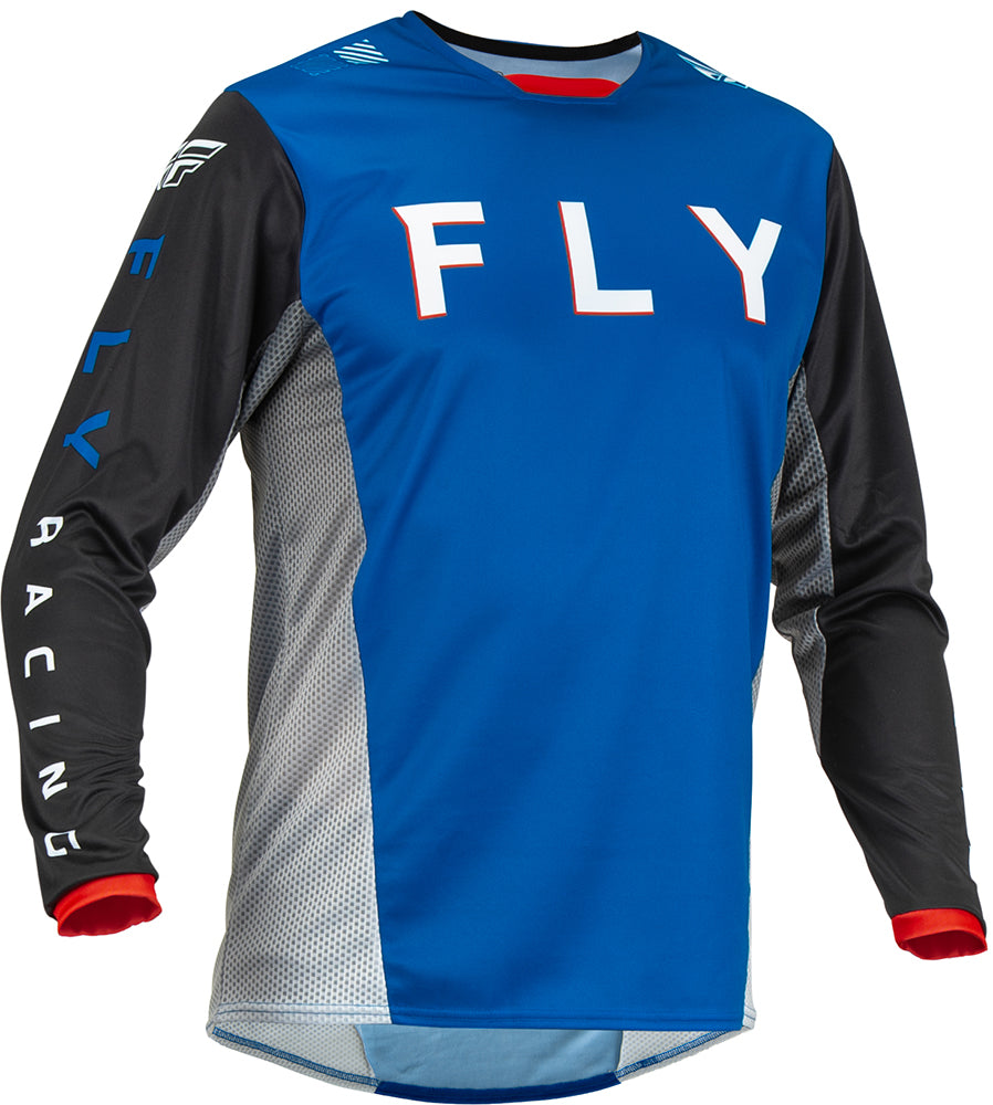 Fly Racing Kinetic Kore MX Jersey Blue / Black FREE 1 YEAR Returns, FREE UK Delivery | ThrottleChimp