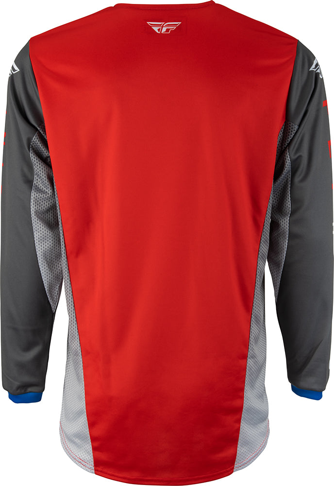 Fly Racing Kinetic Kore MX Jersey Red / Grey FREE 1 YEAR Returns, FREE UK Delivery | ThrottleChimp