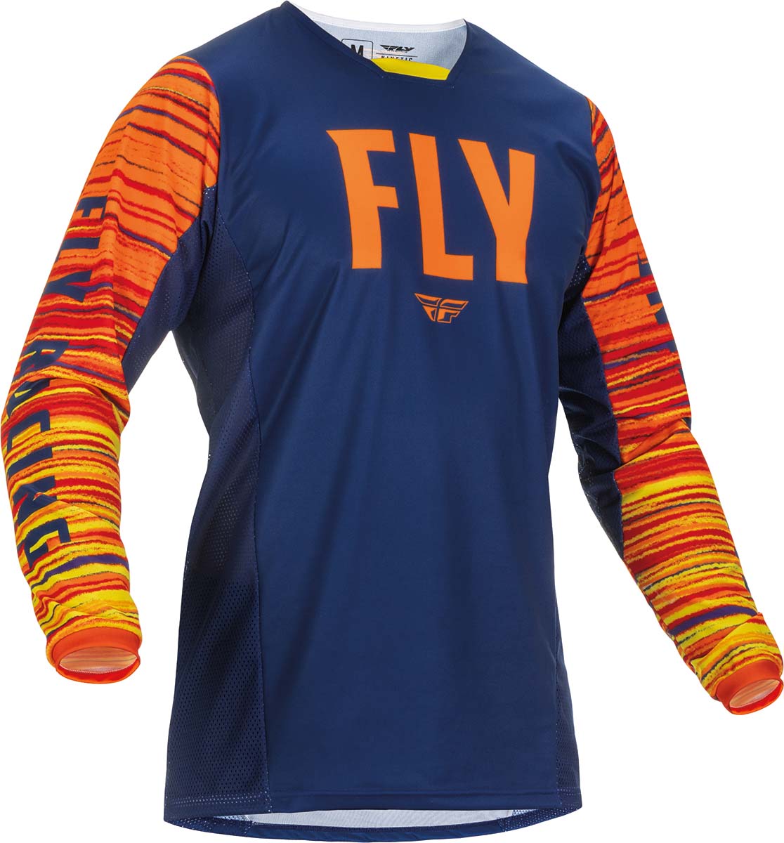 Fly Racing Kinetic Wave MX Jersey Navy / Orange FREE 1 YEAR Returns, FREE UK Delivery | ThrottleChimp