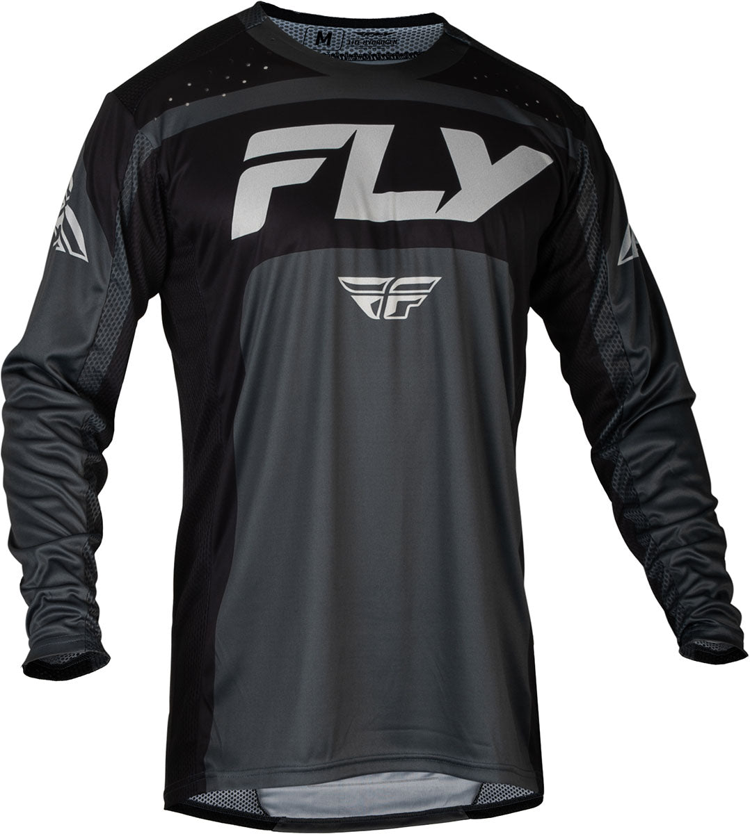 Fly Racing Lite MX Jersey Charcoal / Black FREE 1 YEAR Returns, FREE UK Delivery | ThrottleChimp