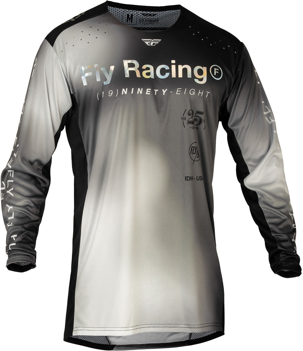 Fly Racing Lite MX Jersey Grey / Black FREE 1 YEAR Returns, FREE UK Delivery | ThrottleChimp