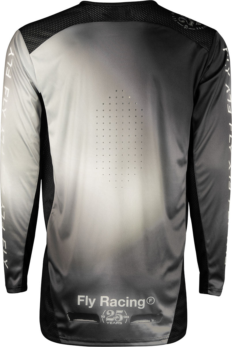 Fly Racing Lite MX Jersey Grey / Black FREE 1 YEAR Returns, FREE UK Delivery | ThrottleChimp