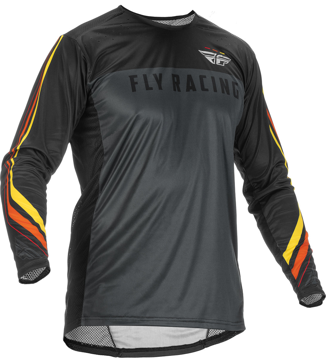 Fly Racing Lite S.E. Speeder MX Jersey Metal / Red / Yellow FREE 1 YEAR Returns, FREE UK Delivery | ThrottleChimp