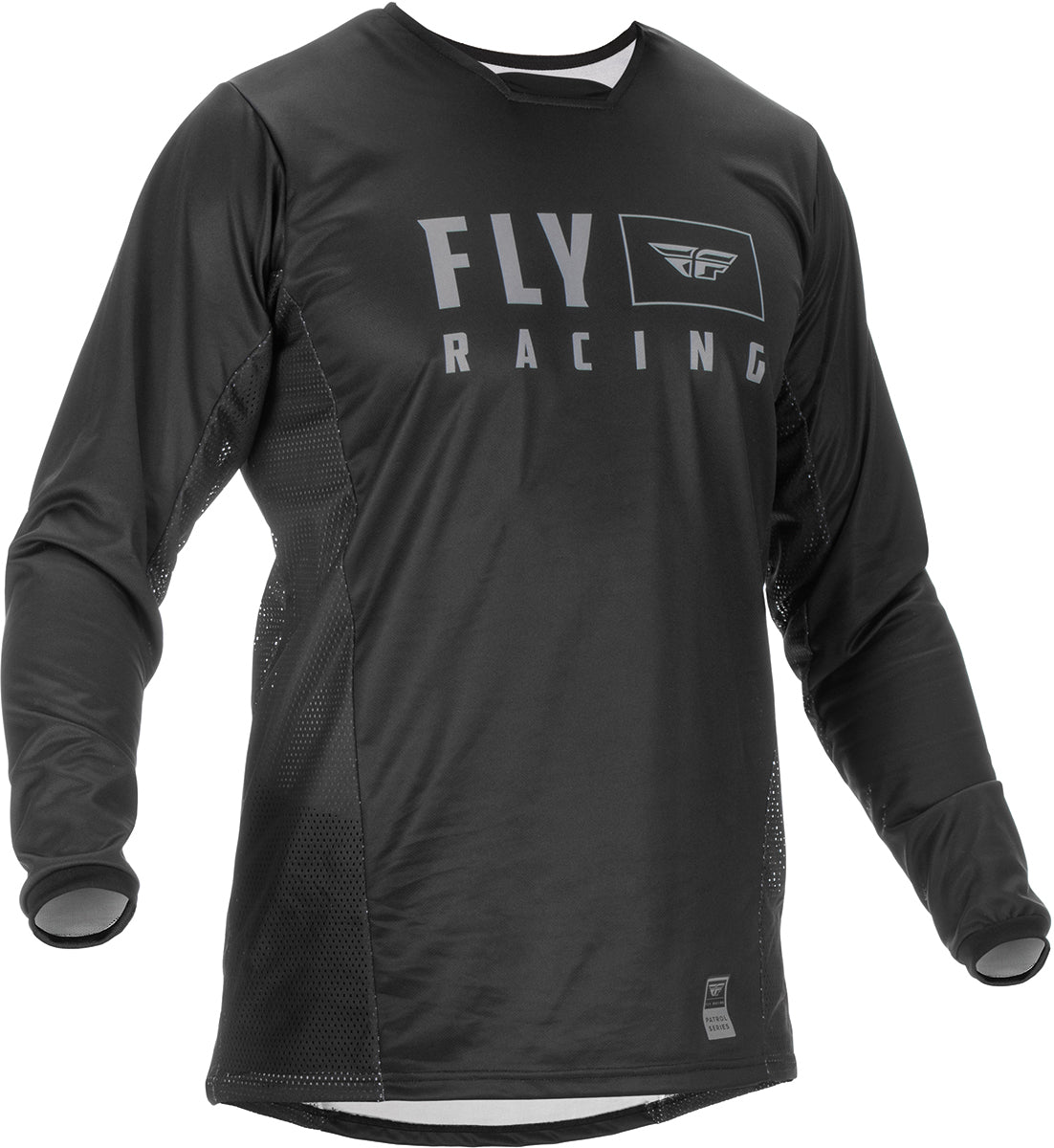 Fly Racing Patrol MX Jersey Black FREE 1 YEAR Returns, FREE UK Delivery | ThrottleChimp