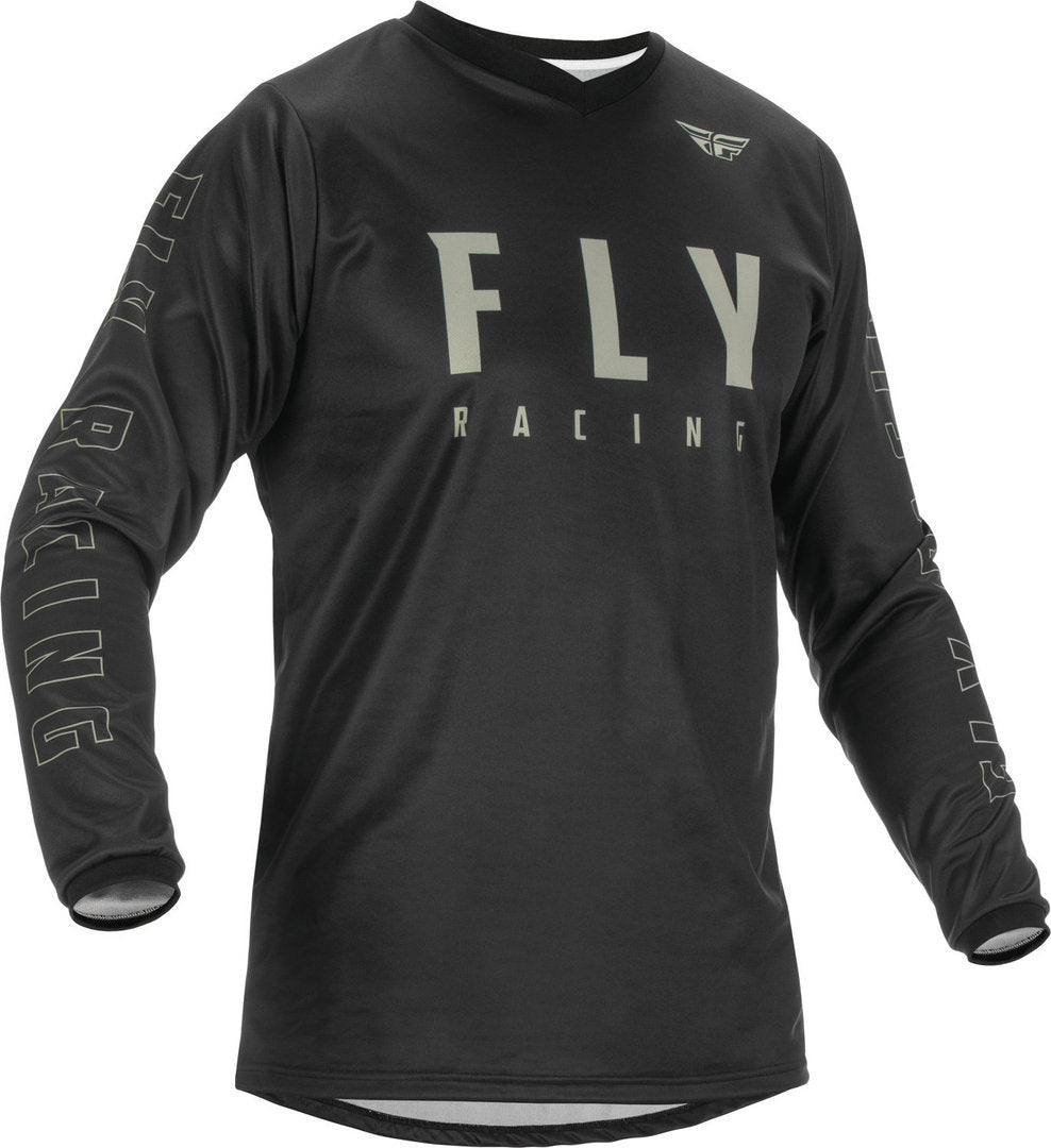 Fly Racing Universal MX Jersey Black / White FREE 1 YEAR Returns, FREE UK Delivery | ThrottleChimp