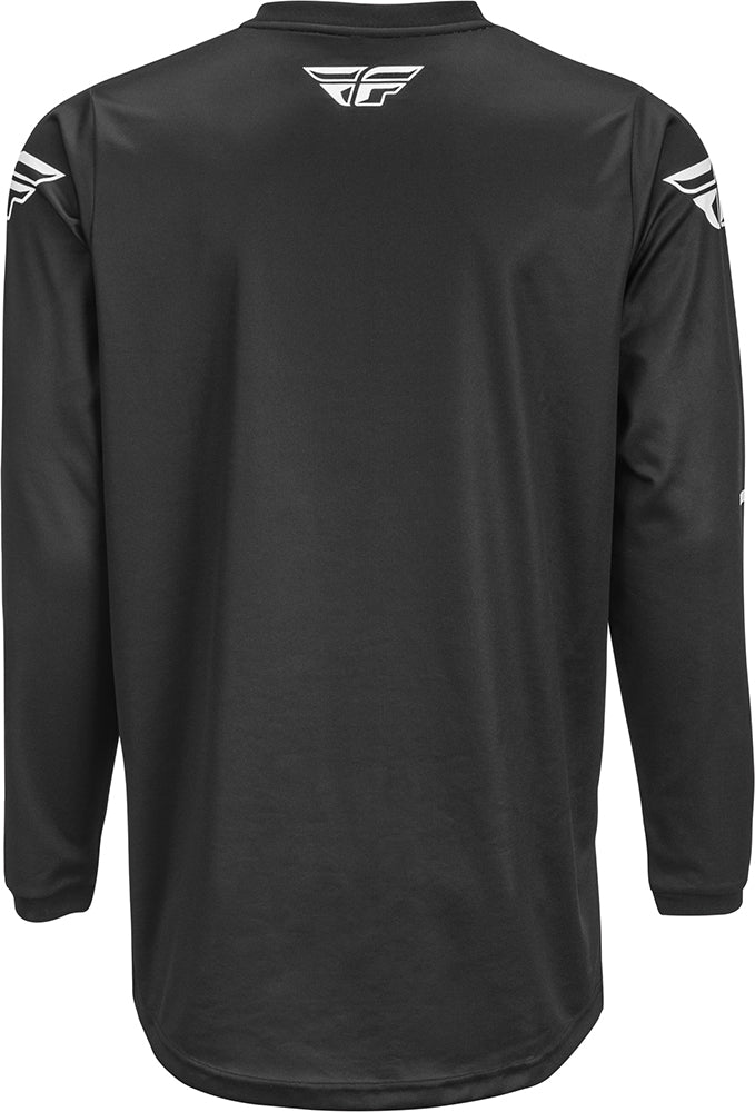 Fly Racing Universal MX Jersey Black / White FREE 1 YEAR Returns, FREE UK Delivery | ThrottleChimp