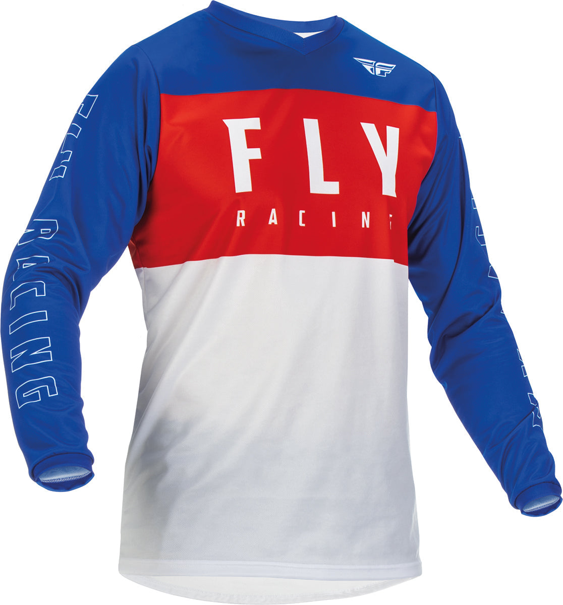 Fly Racing F-16 Youth MX Jersey Red / White / Blue FREE 1 YEAR Returns, FREE UK Delivery | ThrottleChimp