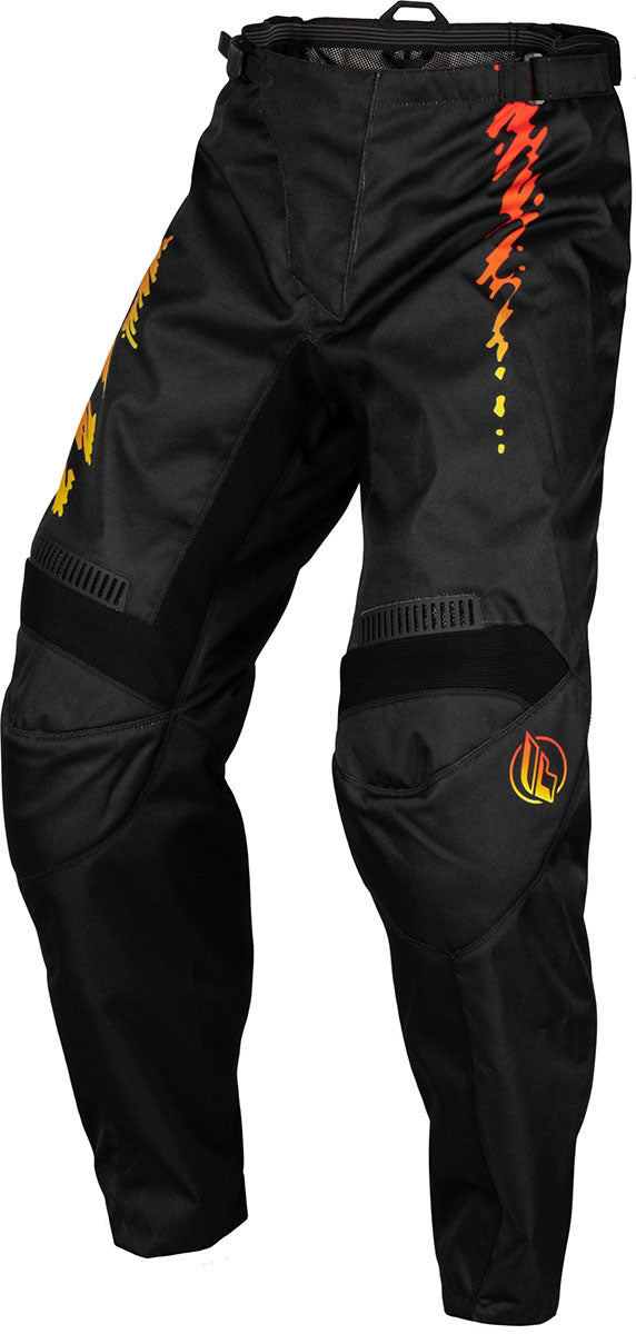 Fly Racing F-16 Youth MX Trouser Black / Yellow / Orange FREE 1 YEAR Returns, FREE UK Delivery | ThrottleChimp