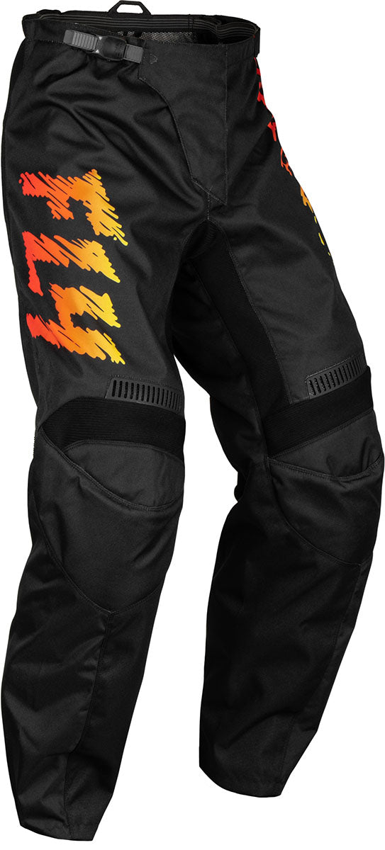 Fly Racing F-16 Youth MX Trouser Black / Yellow / Orange FREE 1 YEAR Returns, FREE UK Delivery | ThrottleChimp