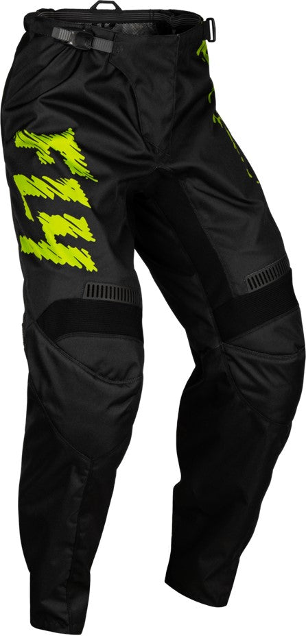 Fly Racing F-16 Youth MX Trouser Black / Neon Green FREE 1 YEAR Returns, FREE UK Delivery | ThrottleChimp