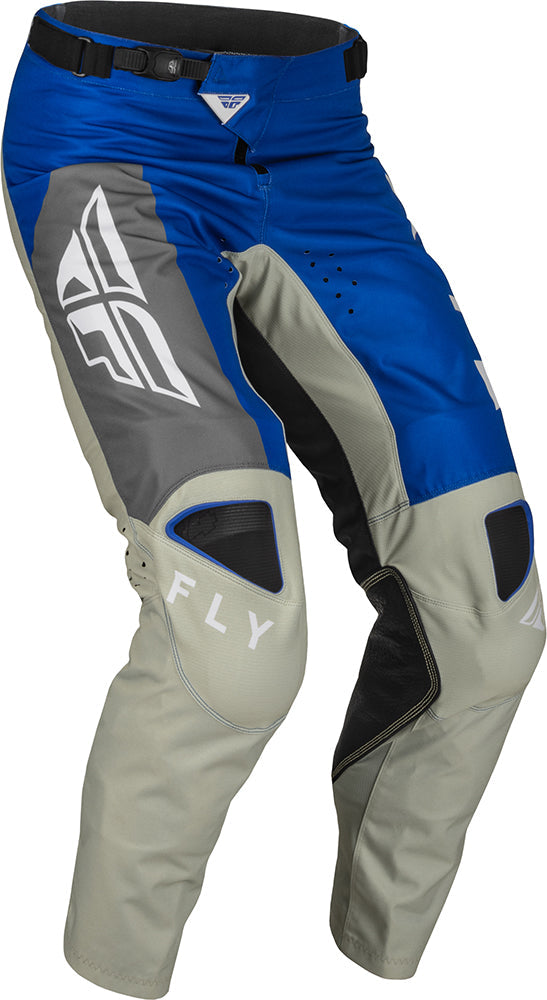 Fly Racing Kinetic Jet MX Trouser Blue / Grey / White FREE 1 YEAR Returns, FREE UK Delivery | ThrottleChimp