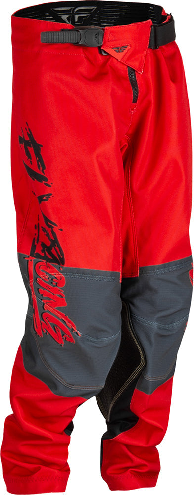 Fly Racing Kinetic Khaos Youth MX Trouser Black / Red / Grey FREE 1 YEAR Returns, FREE UK Delivery | ThrottleChimp