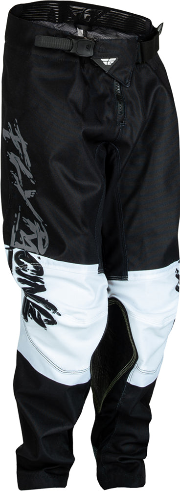 Fly Racing Kinetic Khaos Youth MX Trouser Grey / Black / White FREE 1 YEAR Returns, FREE UK Delivery | ThrottleChimp