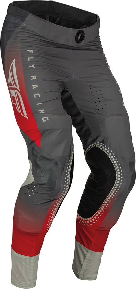 Fly Racing Lite MX Trouser Red / Grey FREE 1 YEAR Returns, FREE UK Delivery | ThrottleChimp