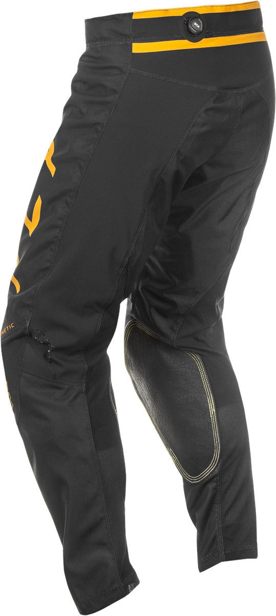 Fly Racing Kinetic Center Trouser Black / Gold FREE 1 YEAR Returns, FREE UK Delivery | ThrottleChimp