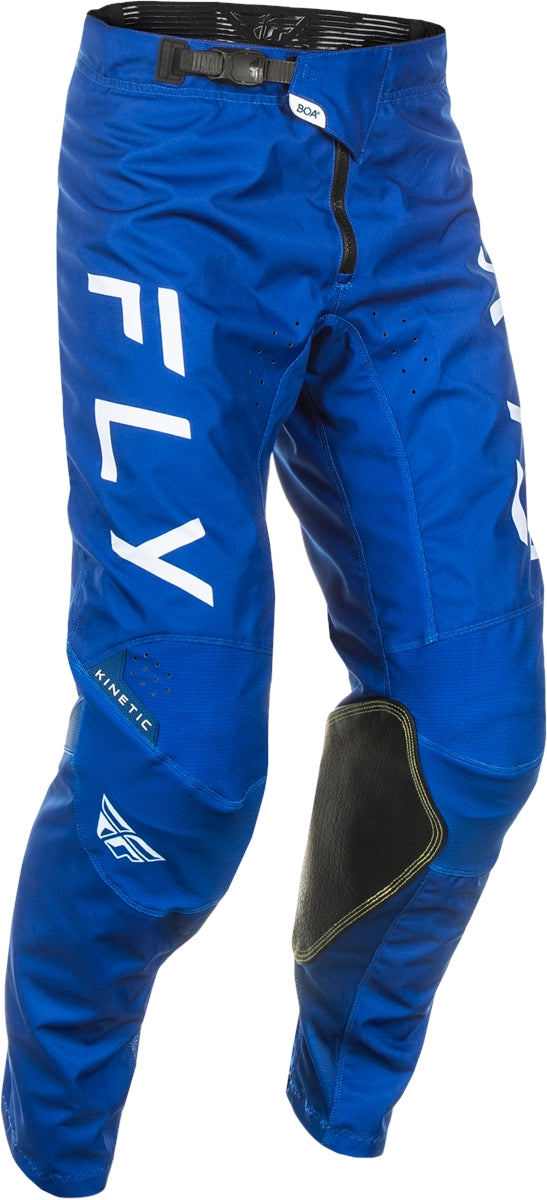 Fly Racing Kinetic Center Trouser Navy / White FREE 1 YEAR Returns, FREE UK Delivery | ThrottleChimp