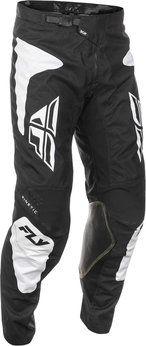 Fly Racing Kinetic Sym Trouser Black / White FREE 1 YEAR Returns, FREE UK Delivery | ThrottleChimp