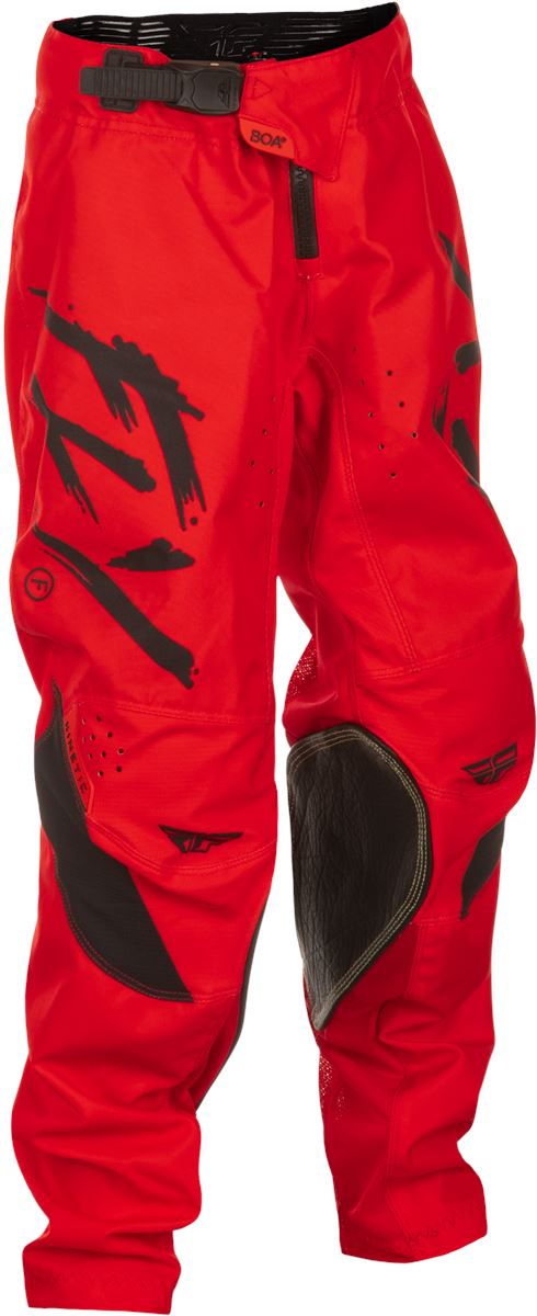 Fly Racing Kinetic Stoke Youth Trouser Red / Black FREE 1 YEAR Returns, FREE UK Delivery | ThrottleChimp