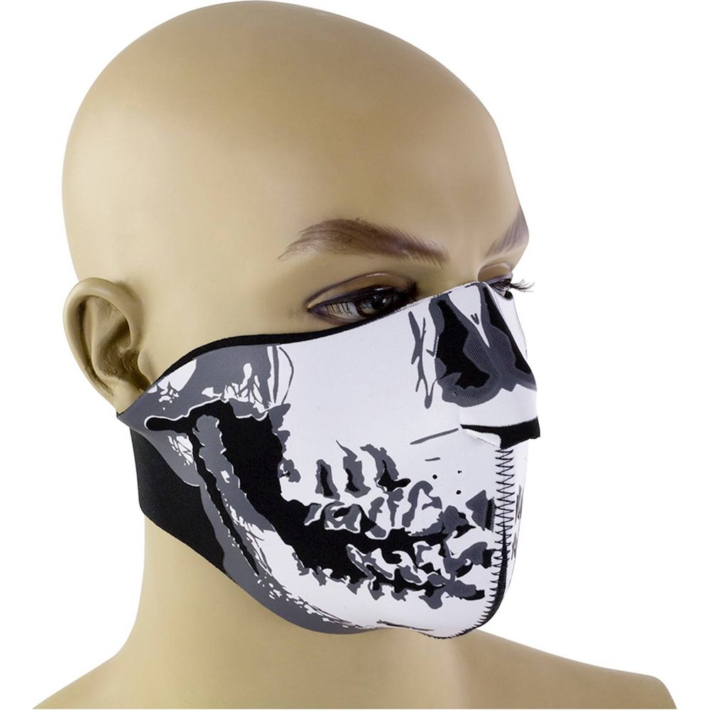 Bike It Neoprene Face Mask With Skull Design (Image 5) - ThrottleChimp