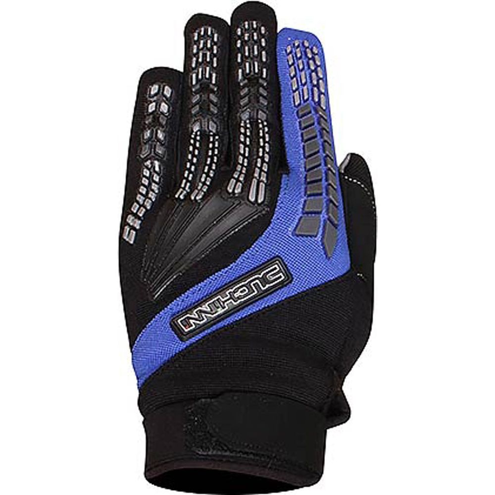 Duchinni Focus Textile Gloves Black / Blue - ThrottleChimp