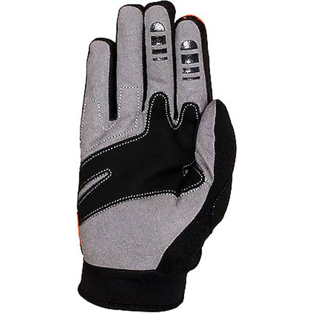 Duchinni Focus Textile Gloves Black / Orange (Image 2) - ThrottleChimp