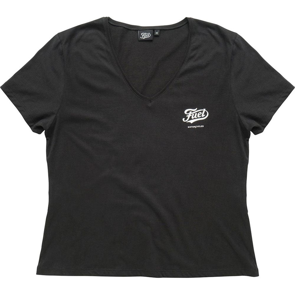 Fuel Angie Ladies T-Shirt Black FREE 1 YEAR Returns, FREE UK Delivery | ThrottleChimp