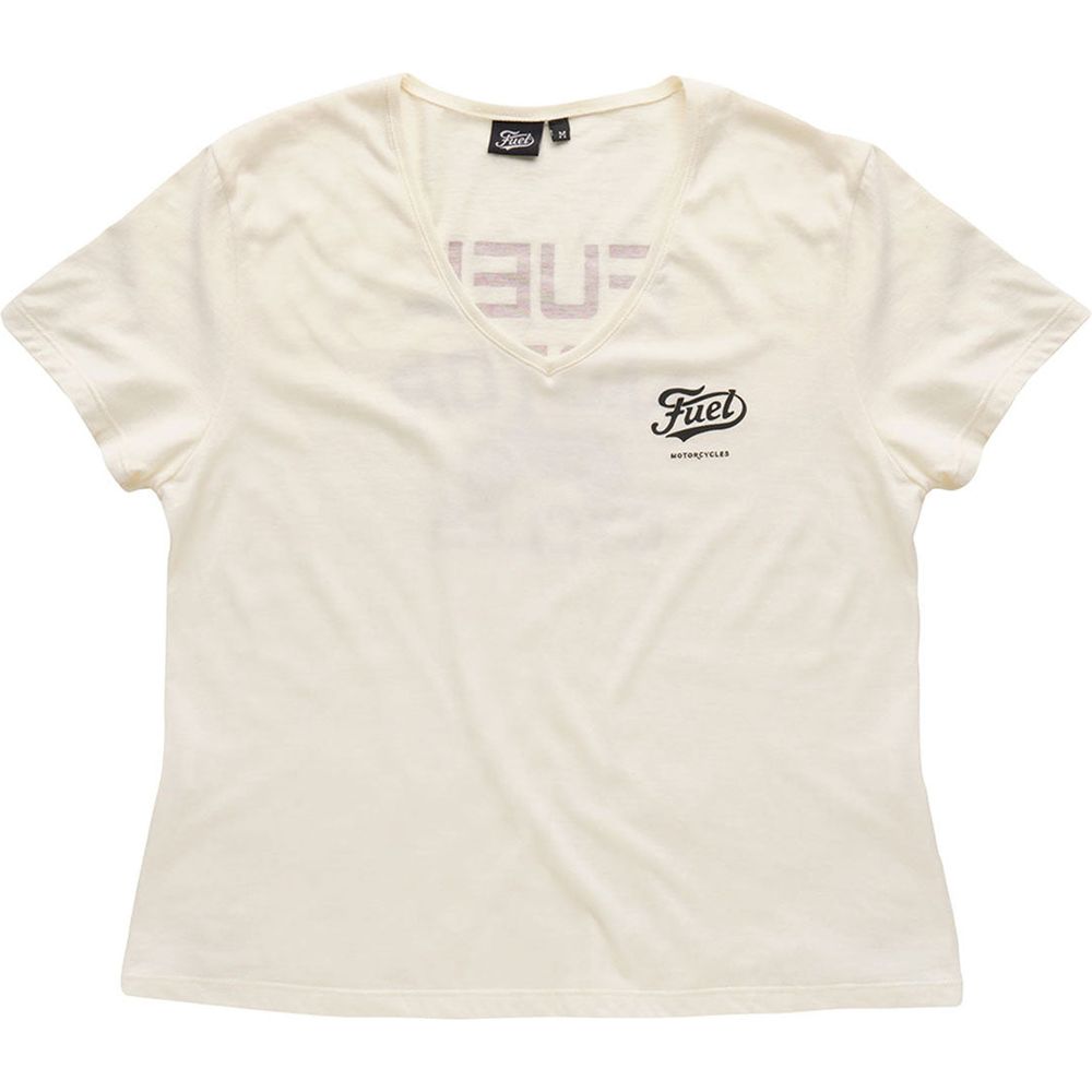 Fuel Angie Ladies T-Shirt Cream - ThrottleChimp