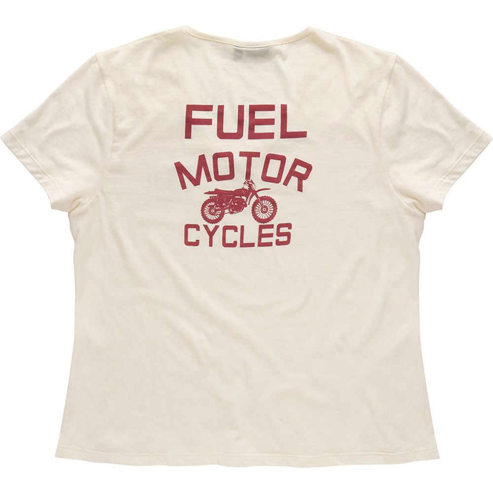 Fuel Angie Ladies T-Shirt Cream FREE 1 YEAR Returns, FREE UK Delivery | ThrottleChimp