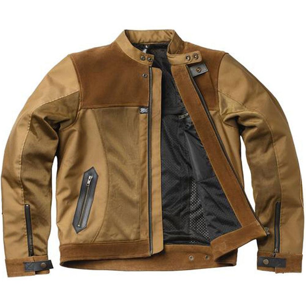 Fuel Arizona Textile Jacket Tan (Image 2) - ThrottleChimp