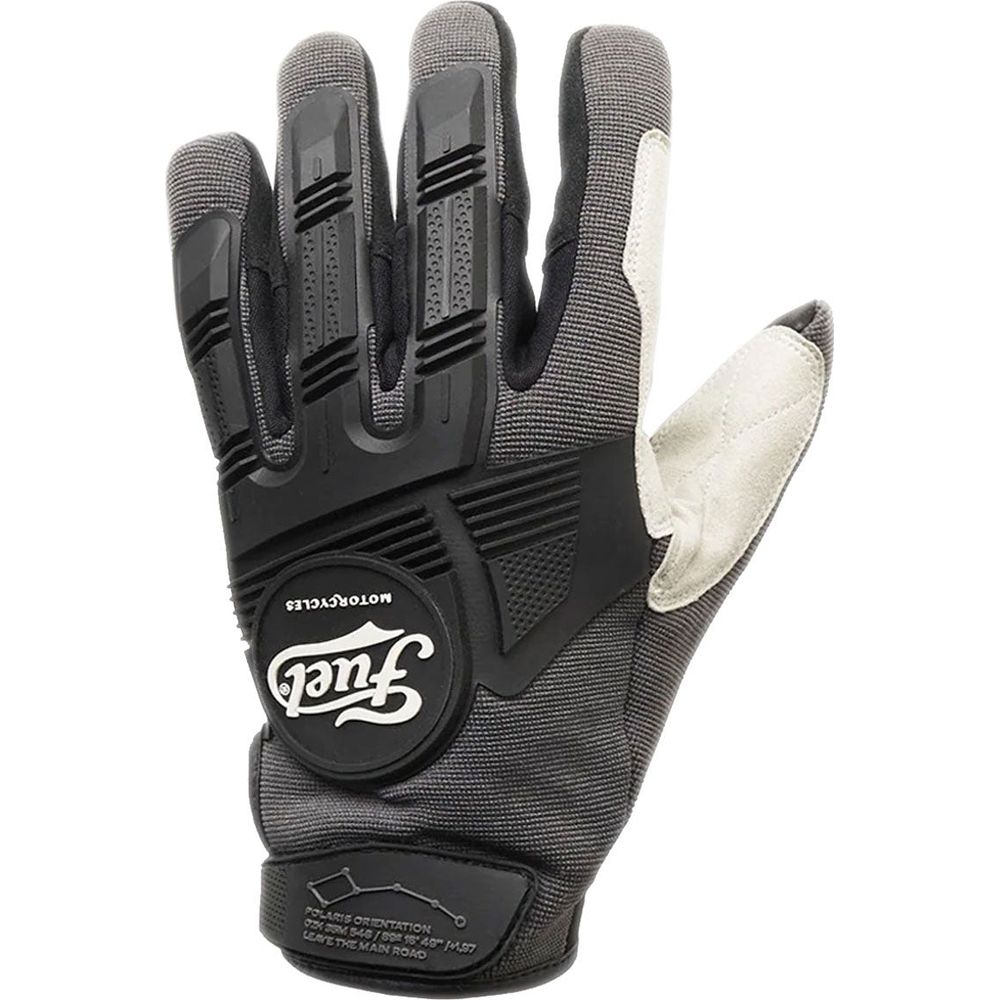 Fuel Astrail Leather / Textile Gloves Dark Grey FREE 1 YEAR Returns, FREE UK Delivery | ThrottleChimp