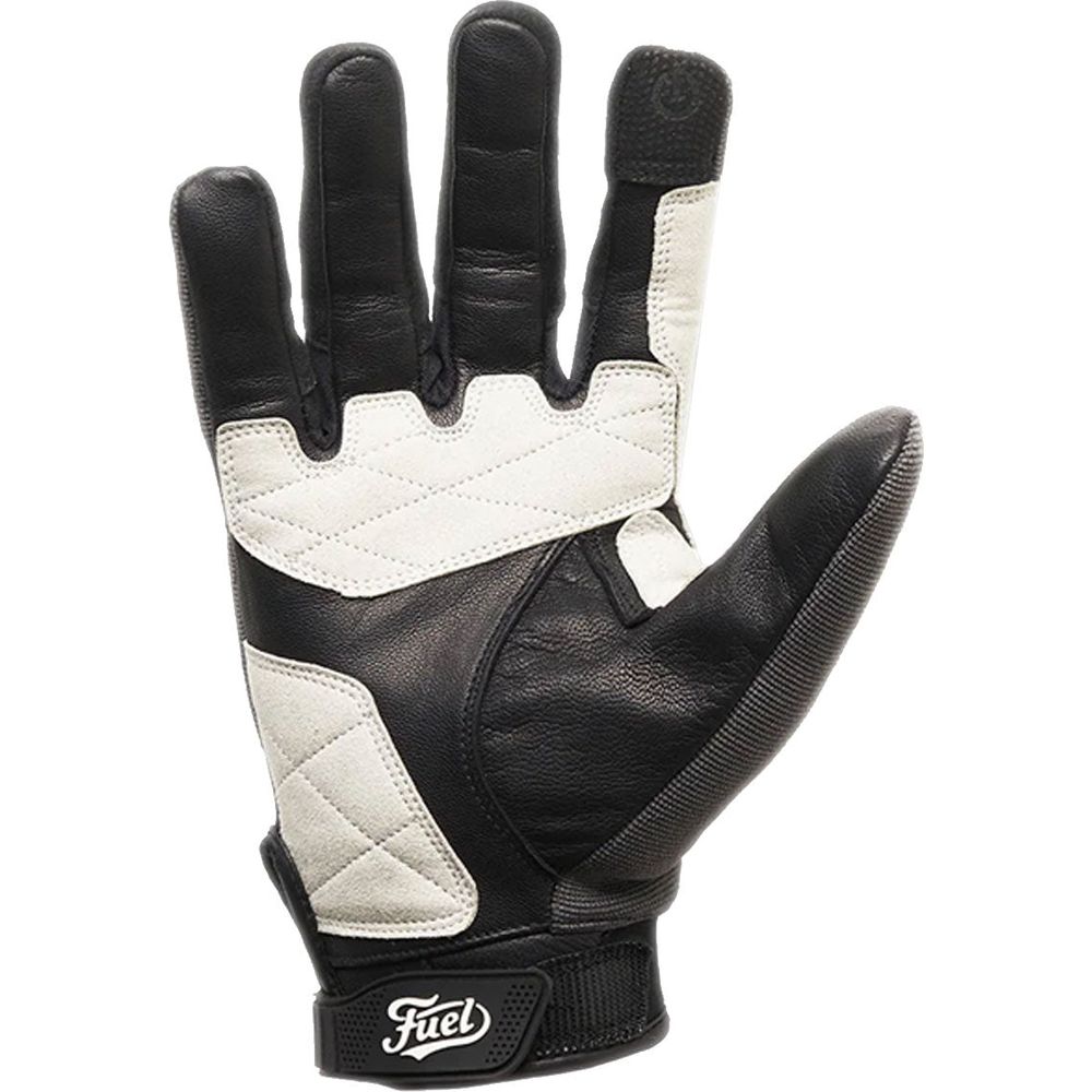 Fuel Astrail Leather / Textile Gloves Dark Grey FREE 1 YEAR Returns, FREE UK Delivery | ThrottleChimp