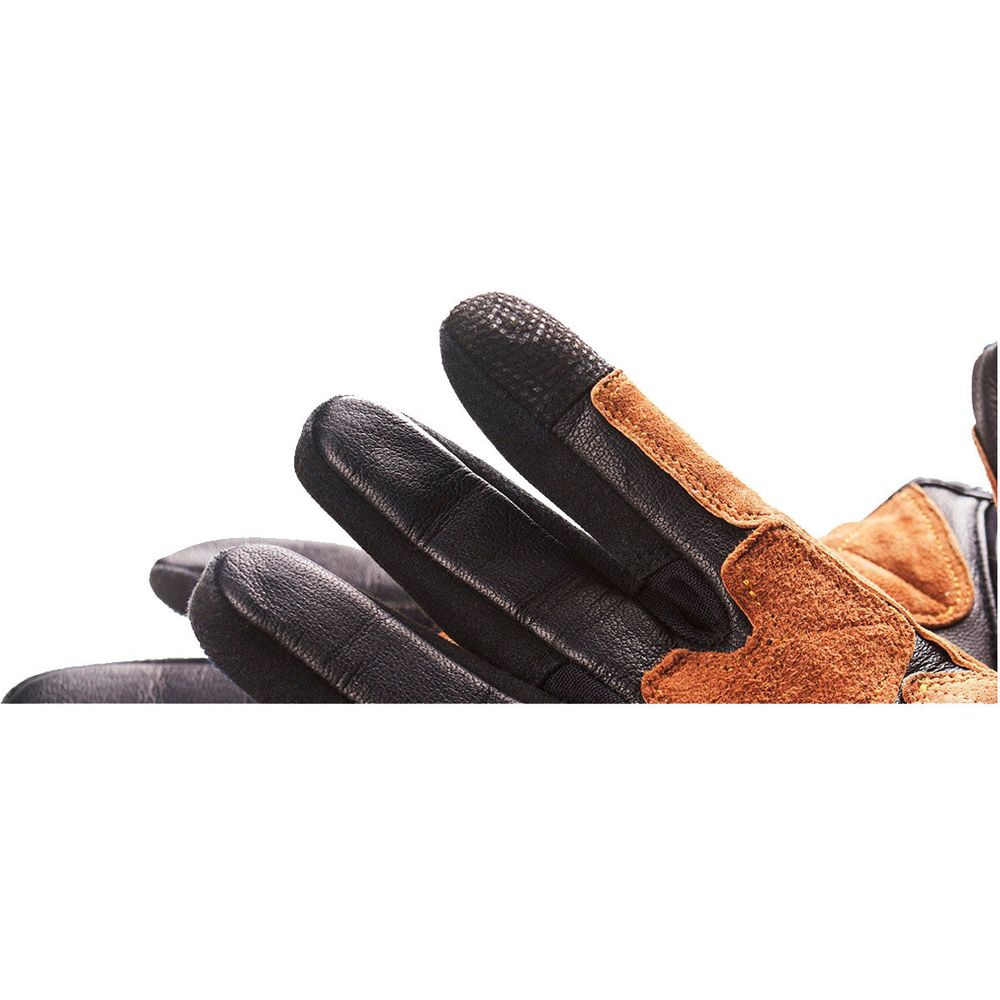 Fuel Astrail Leather / Textile Gloves Navy FREE 1 YEAR Returns, FREE UK Delivery | ThrottleChimp