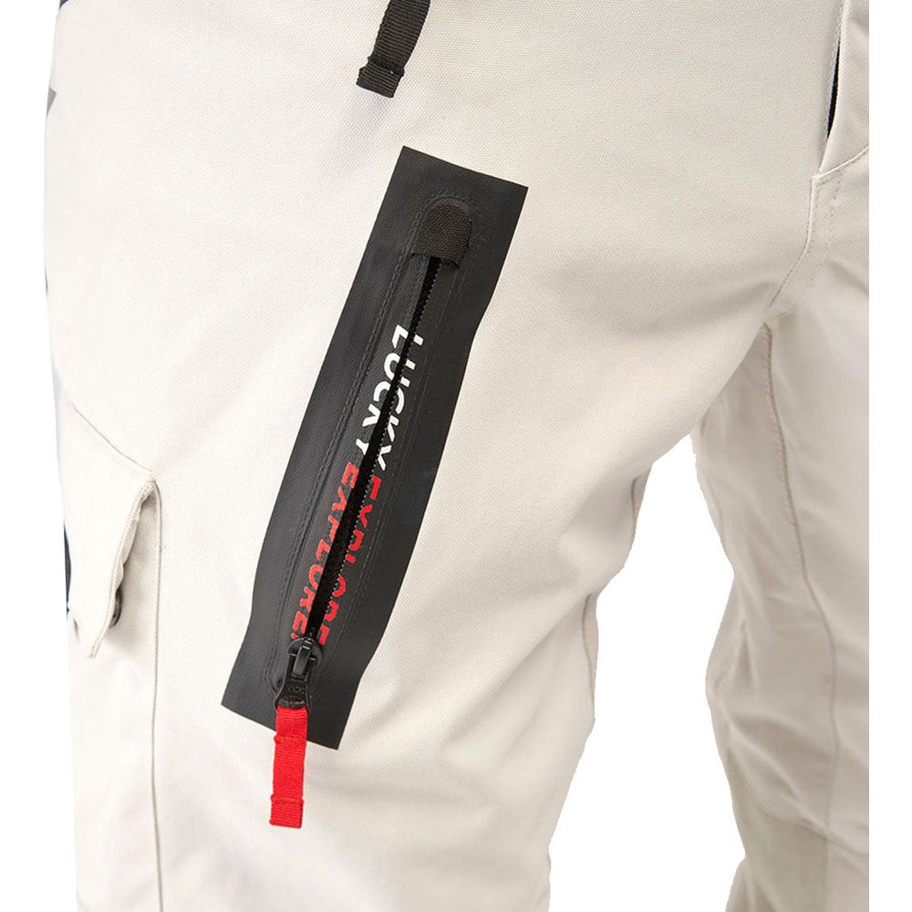 Fuel Astrail Textile Trouser Lucky Explorer White FREE 1 YEAR Returns, FREE UK Delivery | ThrottleChimp