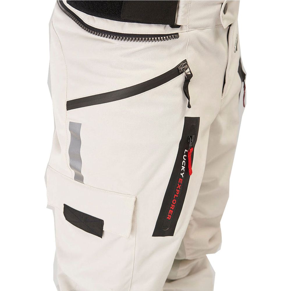 Fuel Astrail Textile Trouser Lucky Explorer White FREE 1 YEAR Returns, FREE UK Delivery | ThrottleChimp