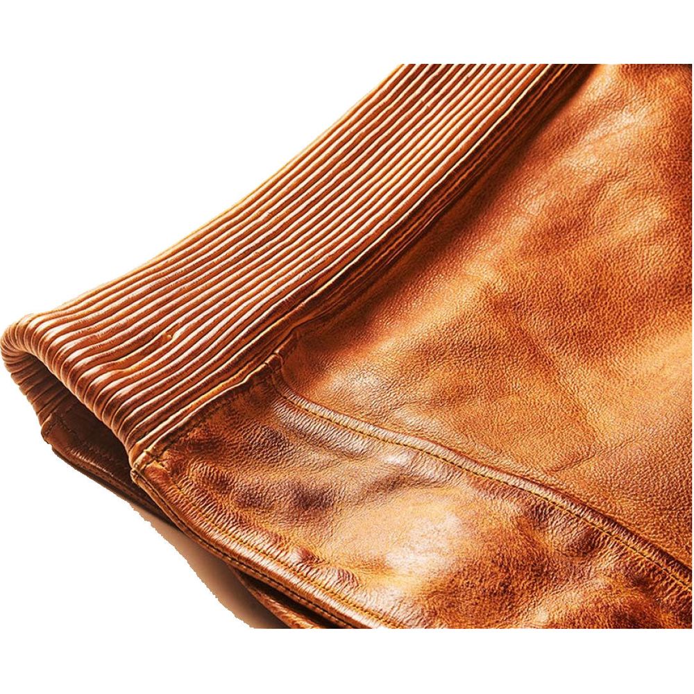 Fuel Bourbon Leather Jacket Tan (Image 5) - ThrottleChimp