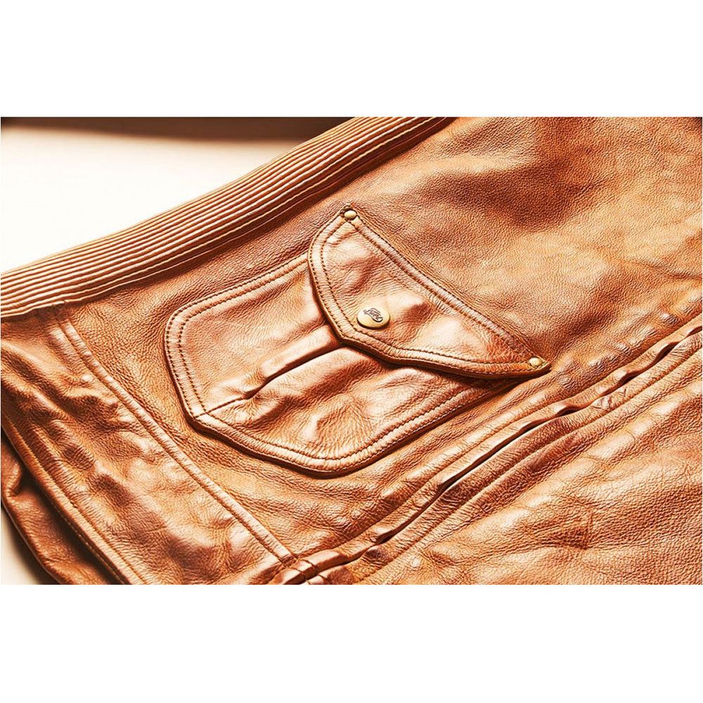 Fuel Bourbon Leather Jacket Tan (Image 6) - ThrottleChimp