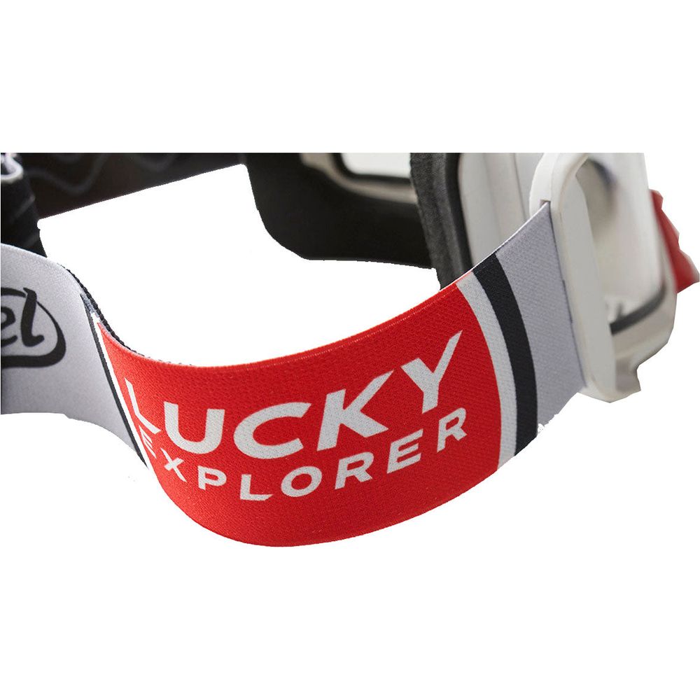 Fuel Endurage Goggles Lucky Explorer White With Clear Lens (Image 4) - ThrottleChimp