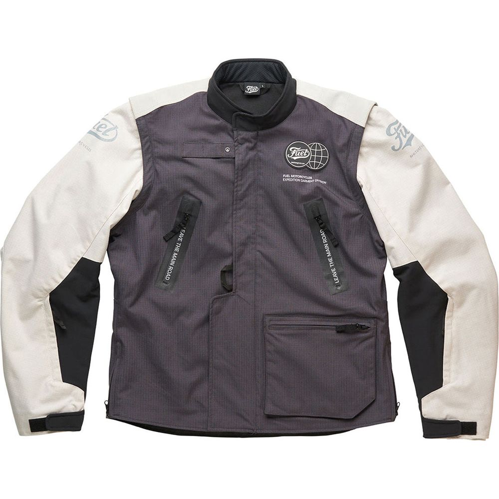 Fuel Endurage Textile Jacket Dark Grey / White - ThrottleChimp