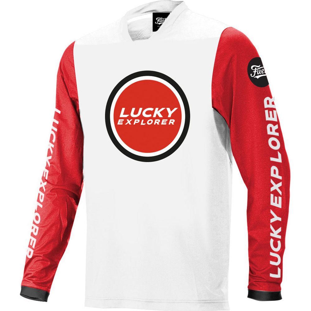 Fuel Endurage Jersey Lucky Explorer White / Red - ThrottleChimp