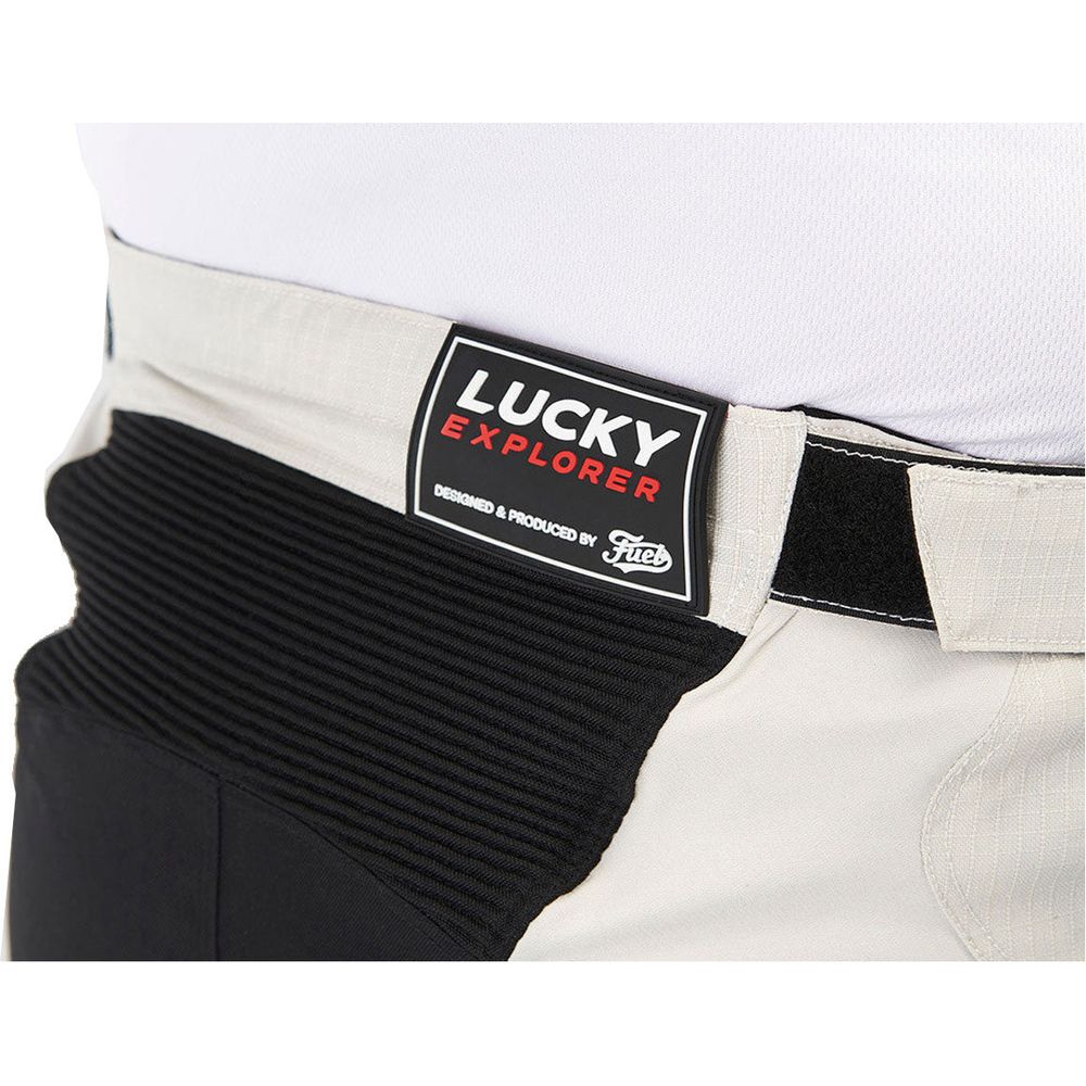 Fuel Endurage Textile Trouser Lucky Explorer White FREE 1 YEAR Returns, FREE UK Delivery | ThrottleChimp