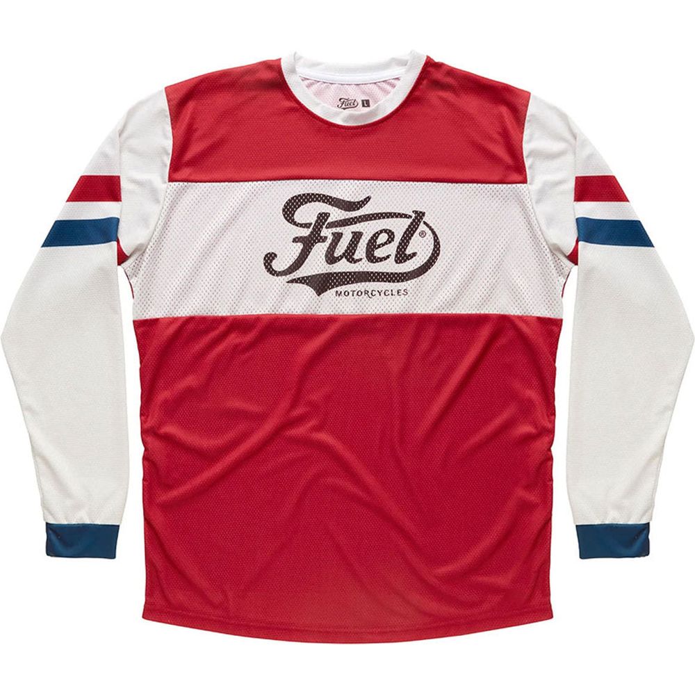 Fuel Enduro Kids Jersey White / Red - ThrottleChimp