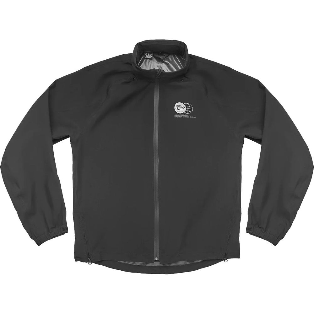 Fuel Adventer Rain Over Jacket Black (Image 2) - ThrottleChimp